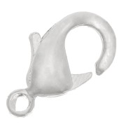 Fermoirs mousquetons 10 mm Placage Argent fin x10|raw }}