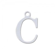 Breloque lettre C - 9.5 mm en Argent 925 x1