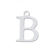 Breloque lettre B - 9.5 mm en Argent 925 x1|raw }}