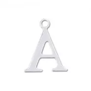 Breloque lettre A - 9.5 mm en Argent 925 x1
