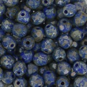 Facettes 4 mm Navy Blue Picasso x50