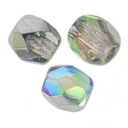 Facettes 4 mm Crystal Silver Rainbow x50|raw }}