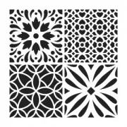 Pochoir décoratif Home deco 30x30 cm Carreaux de ciment modèle 2