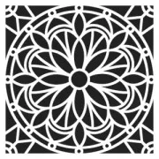 Pochoir décoratif Home deco 30x30 cm Mandalas
