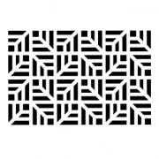 Pochoir décoratif Home deco 10x15 cm Fond feuillage géométrique