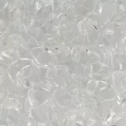 Perles en verre tchèque Gekko® 3x5 mm Crystal  x5g