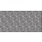 Rouleau de texture en bois pour pâte polymère 100x15mm motif cubes 3D