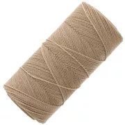 Bobine de fil ciré Linhasita pour micro macramé 1 mm - Tan (382) x168m