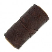 Bobine de fil ciré Linhasita pour micro macramé 1 mm - Brown (259) x168m