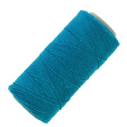 Bobine de fil ciré Linhasita pour micro macramé 1 mm - Dark Turquoise (707) x168m|raw }}