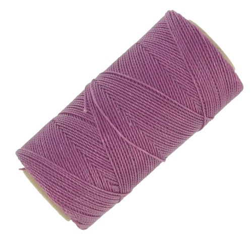 Bobine de fil ciré Linhasita pour micro macramé 1 mm - Amethyst (359) x168m