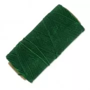 Bobine de fil ciré Linhasita pour micro macramé 1 mm - Dark Green (87) x168m