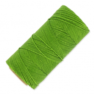 Bobine de fil ciré Linhasita pour micro macramé 1 mm - Grass Green (352) x168m