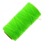 Bobine de fil ciré Linhasita pour micro macramé 1 mm - Fluo Green (329) x168m