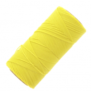 Bobine de fil ciré Linhasita pour micro macramé 1 mm - Yellow (37) x168m