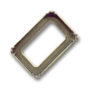 Serti griffe pour cabochon PureCrystal 4627 27x18,5 mm - Bronze x1|raw }}