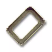 Serti griffe pour cabochon PureCrystal 4627 27x18,5 mm - Bronze x1