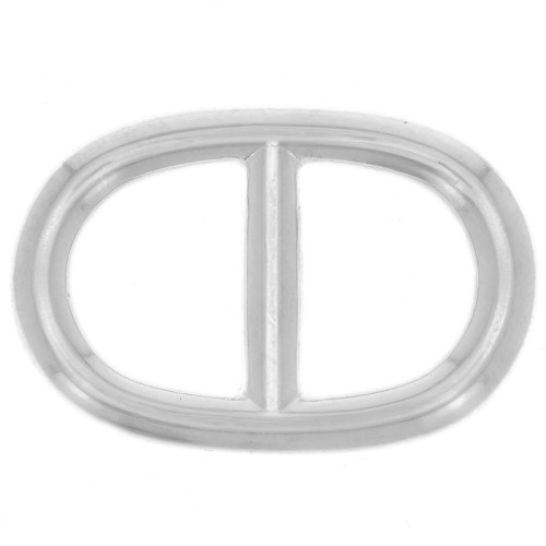 Intercalaire maille marine 30x20 mm - Plaqué Argent x1