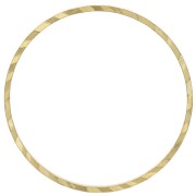Anneau de montage et tissage rond travaillé 20 mm en laiton brut
