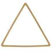 Anneau de montage et tissage triangle 21x24 mm en laiton brut x1|raw }}