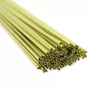 Tube triangle 3x280mm en laiton pour réaliser des suspensions géométriques