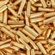 Bugles Miyuki 6 mm BGL-1053 - Galvanized Gold Metallic x10g