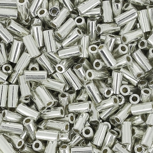 Bugles Miyuki 3 mm BGL1051 - Galvanized Silver Metallic x10g