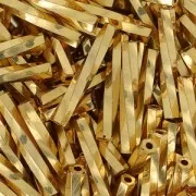 Bugles Twist Miyuki 12 mm TW2012-0191 - 24kt Gold Plated x5g