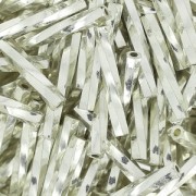 Bugles Twist Miyuki 12 mm TW2012-1051- Galvanized Silver Metallic x10g|raw }}
