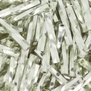 Bugles Twist Miyuki 12 mm TW2012-1051- Galvanized Silver Metallic x10g