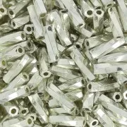 Bugles Twist Miyuki 6 mm TW-1051 - Galvanized Silver Metallic x10g