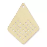 Pendentif losange en bois brut 53 mm à personnaliser ou à broder pour créations DIY