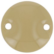 Intercalaires en métal ronds 2 trous résine époxy 10 mm Kaki x5|raw }}
