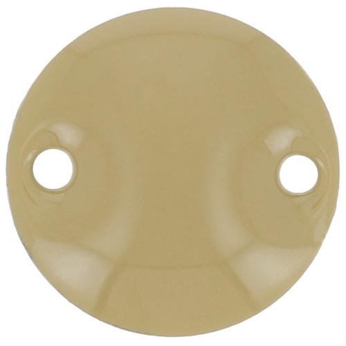 Intercalaires en métal ronds 2 trous résine époxy 10 mm Kaki x5