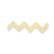 Intercalaire chevron 2 trous en bois brut à peindre ou customiser 77x21mm pour création DIY de collier ou sautoir|raw }}