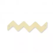 Intercalaire chevron 2 trous en bois brut à peindre ou customiser 77x21mm pour création DIY de collier ou sautoir