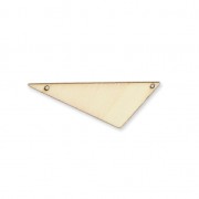 Intercalaire triangle 2 trous en bois brut à peindre ou customiser 40x18 mm|raw }}