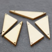 Intercalaire triangle 2 trous en bois brut à peindre ou customiser 40x18 mm