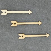 Pendentif flèche en bois brut à peindre ou customiser 60 mm pour des créations style Hygge Scandinave