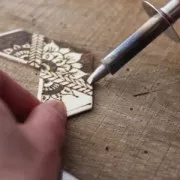 12 embouts pour pyrograveur - Formes carré/triangle/cercles/losange/gouttes