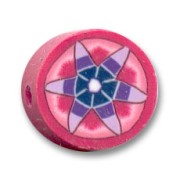 Palets Fimo 10x4 mm fuchsia/violet x15
