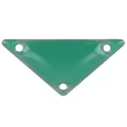 Intercalaires en métal triangle 3 trous résine époxy 20 mm - Vert emeraude x5
