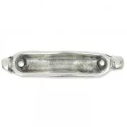 Intercalaire en métal avec 2 anneaux pour des perles de 4mm Placage Argent fin vieilli