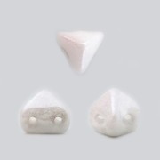 Perles en verre Super-Khéops® par Puca® 6 mm Chalkwhite Ceramic Look x10g