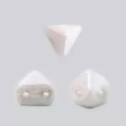 Perles en verre Super-Khéops® par Puca® 6 mm Chalkwhite Ceramic Look x10g