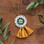 Perles en verre Super-Khéops® par Puca® 6 mm Chalkwhite Ceramic Look x10g