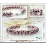 Perles en verre Super-Khéops® par Puca® 6mm Op Light Rose Ceramic Look x10g