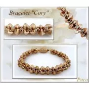 Perles en verre Super-Khéops® par Puca® 6 mm Opaque Beige Ceramic Look x10g