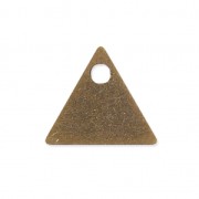 Sequins en métal lisse triangle 8 mm bronze x8|raw }}