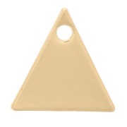 Sequins en métal lisse triangle 9 mm - Doré x8